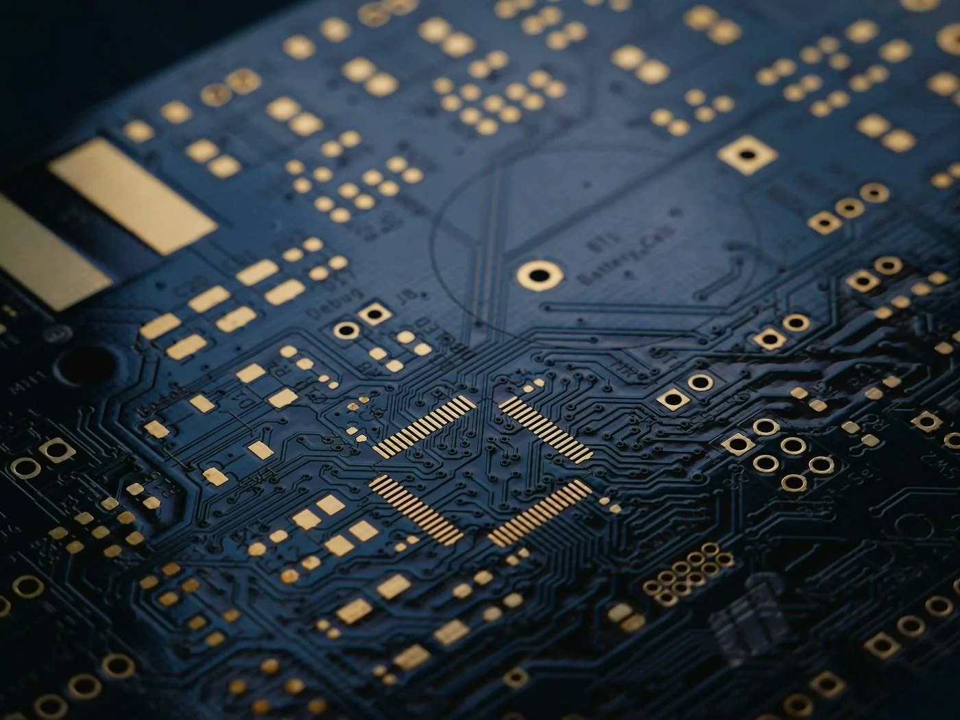 Detail of electronic circuitry and connections